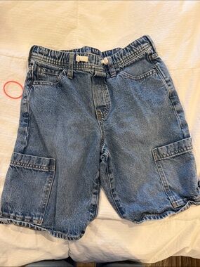 GAP Kids Denim Cargo Shorts - Blue